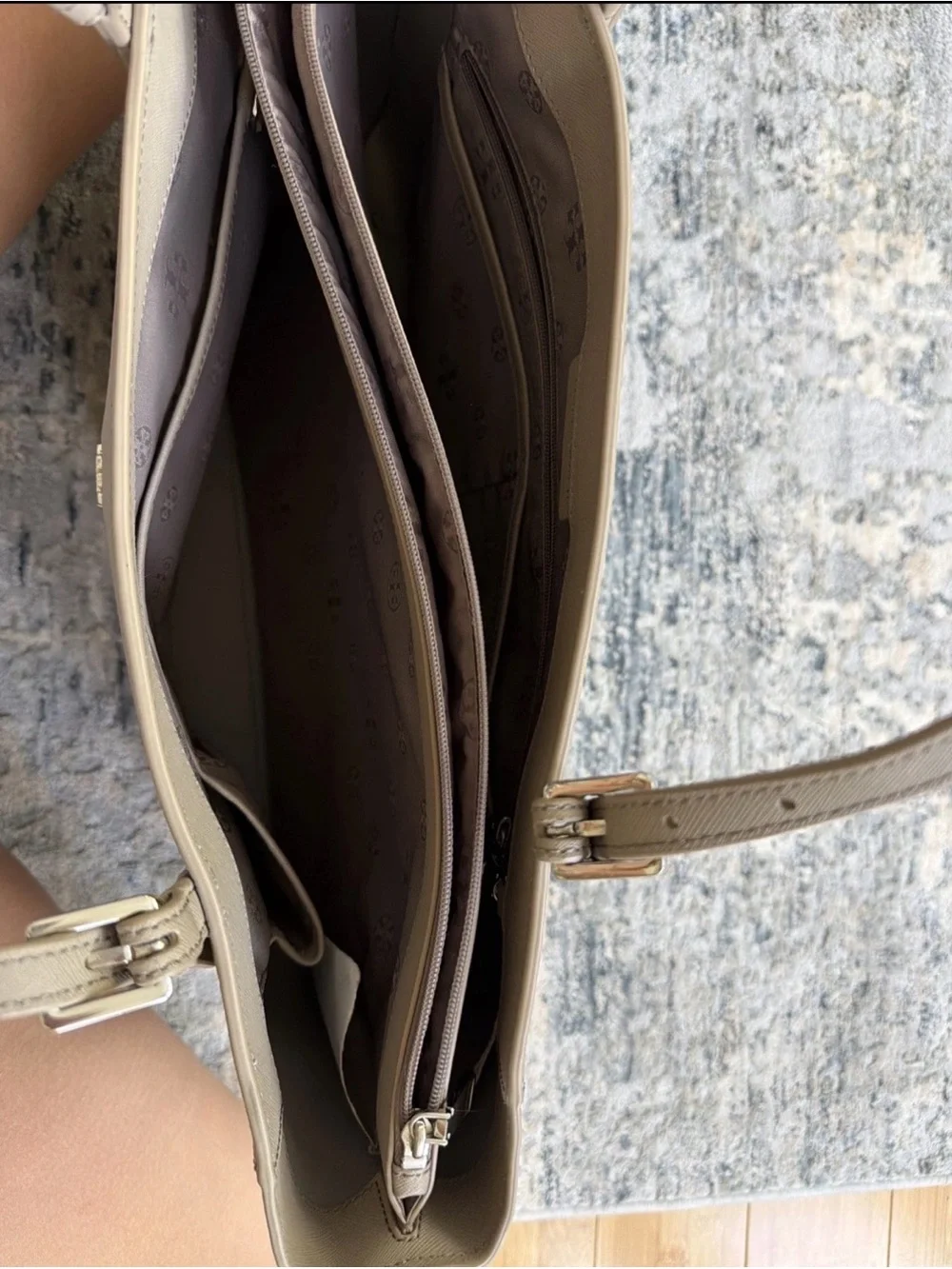 Tory Burch York tote French grey